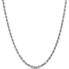 18-Inch Rope Link Necklace, 14K White Gold Discount