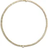 17-Inch Solitaire Radiant Diamond Necklace, 14K Yellow Gold Outlet