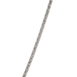 22-Inch Spiga Link Necklace, 14K White Gold New