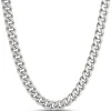 Toscano 24-Inch Cuban Link Chain, 14K White Gold Outlet
