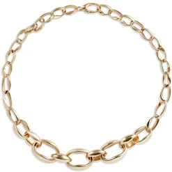 Toscano 18-Inch Oval Link Necklace, 14K Yellow Gold Discount
