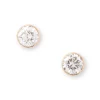 Invisible Bezel Classic Round Diamond Studs, ½ Carat, 14K Yellow Gold Online