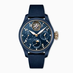 IWC Big Pilot’s Watch Perpetual Calendar Tourbillon Le Petit Prince Blue Dial Watch, 43.5mm Hot
