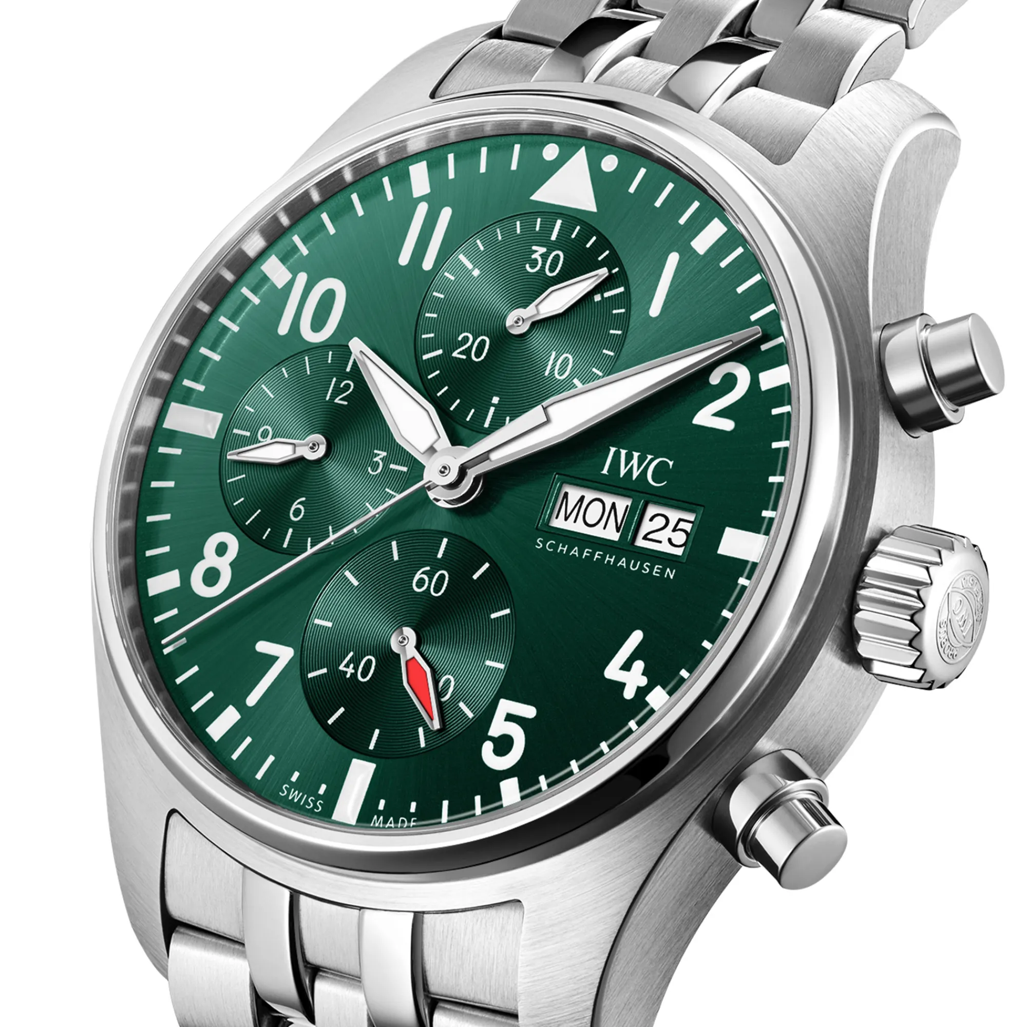 IWC Pilot’s Watch Chronograph Green Dial Watch, 41mm Hot