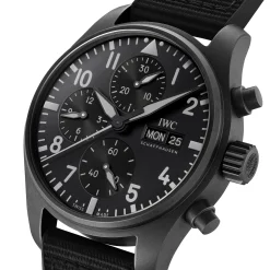 IWC Pilot’s Watch Chronograph 41 TOP GUN Ceratanium® Black Dial Watch, 41mm Clearance