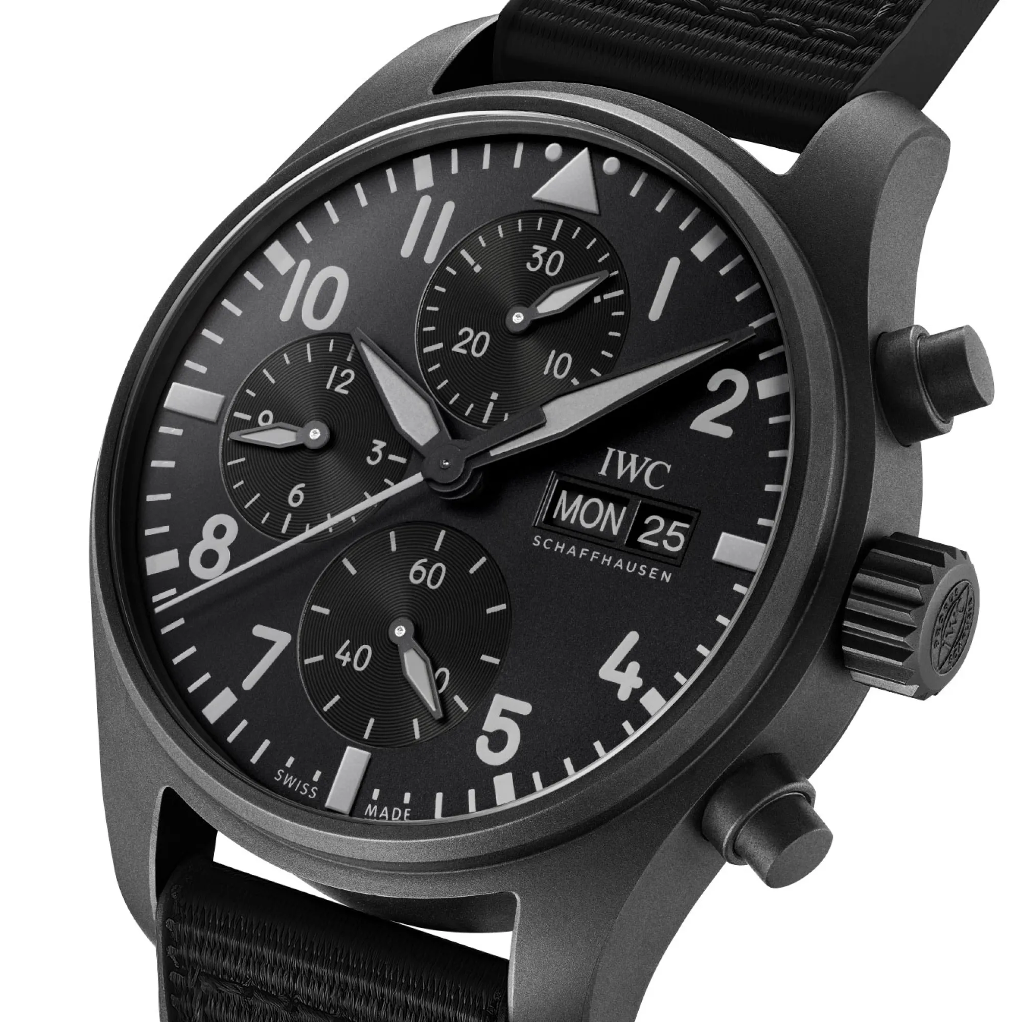 IWC Pilot’s Watch Chronograph 41 TOP GUN Ceratanium® Black Dial Watch, 41mm Clearance