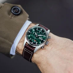 IWC Pilot’s Watch Chronograph 41 Green Dial Watch, 41mm Best