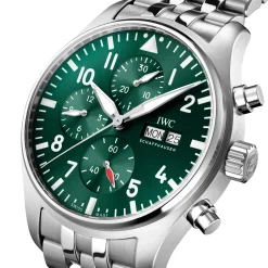 IWC Pilot's Watch Chronograph Green Dial Watch, 43mm Best