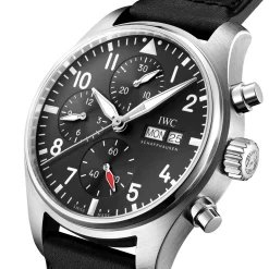 IWC Pilot’s Watch Chronograph Black Dial Watch, 41mm Discount