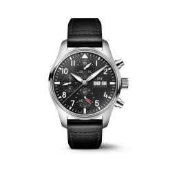 IWC Pilot’s Watch Chronograph Black Dial Watch, 41mm Discount
