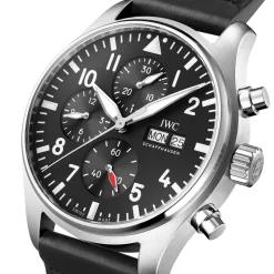 IWC Pilot's Watch Chronograph Black Dial Watch, 43mm Hot