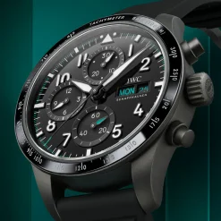 IWC Pilot’s Watch Performance Chronograph 41 Mercedes-AMG PETRONAS Formula One™ Team Black Dial Watch, 41mm New