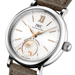 IWC Portofino Automatic Day & Night 34 Silver Dial Watch, 34mm Clearance