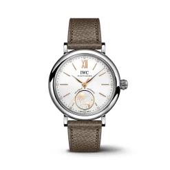 IWC Portofino Automatic Day & Night 34 Silver Dial Watch, 34mm Clearance