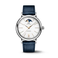 IWC Portofino Automatic Moon Phase 37 Silver Dial Watch, 37.1mm Clearance