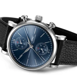 IWC Portofino Chronograph 39 Edition “Laureus Sport For Good” Blue Dial Watch, 39mm Hot