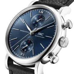 IWC Portofino Chronograph 39 Edition “Laureus Sport For Good” Blue Dial Watch, 39mm Hot