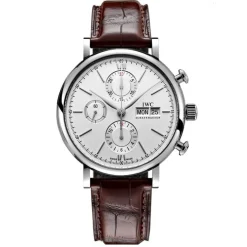 IWC Portofino Chronograph Silver Dial Watch, 42mm Hot