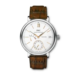 IWC Portofino Hand-Wound Eight Days White Dial Watch, 45mm Discount