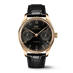 IWC Portugieser Automatic 42 Black Dial Watch, 42.4mm Sale