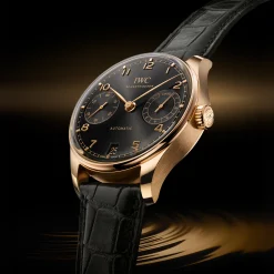 IWC Portugieser Automatic 42 Black Dial Watch, 42.4mm Outlet