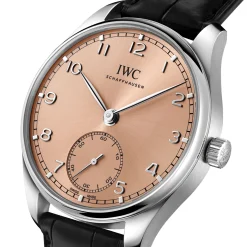 IWC Portugieser Automatic 40 Salmon Dial Watch, 40.4mm New