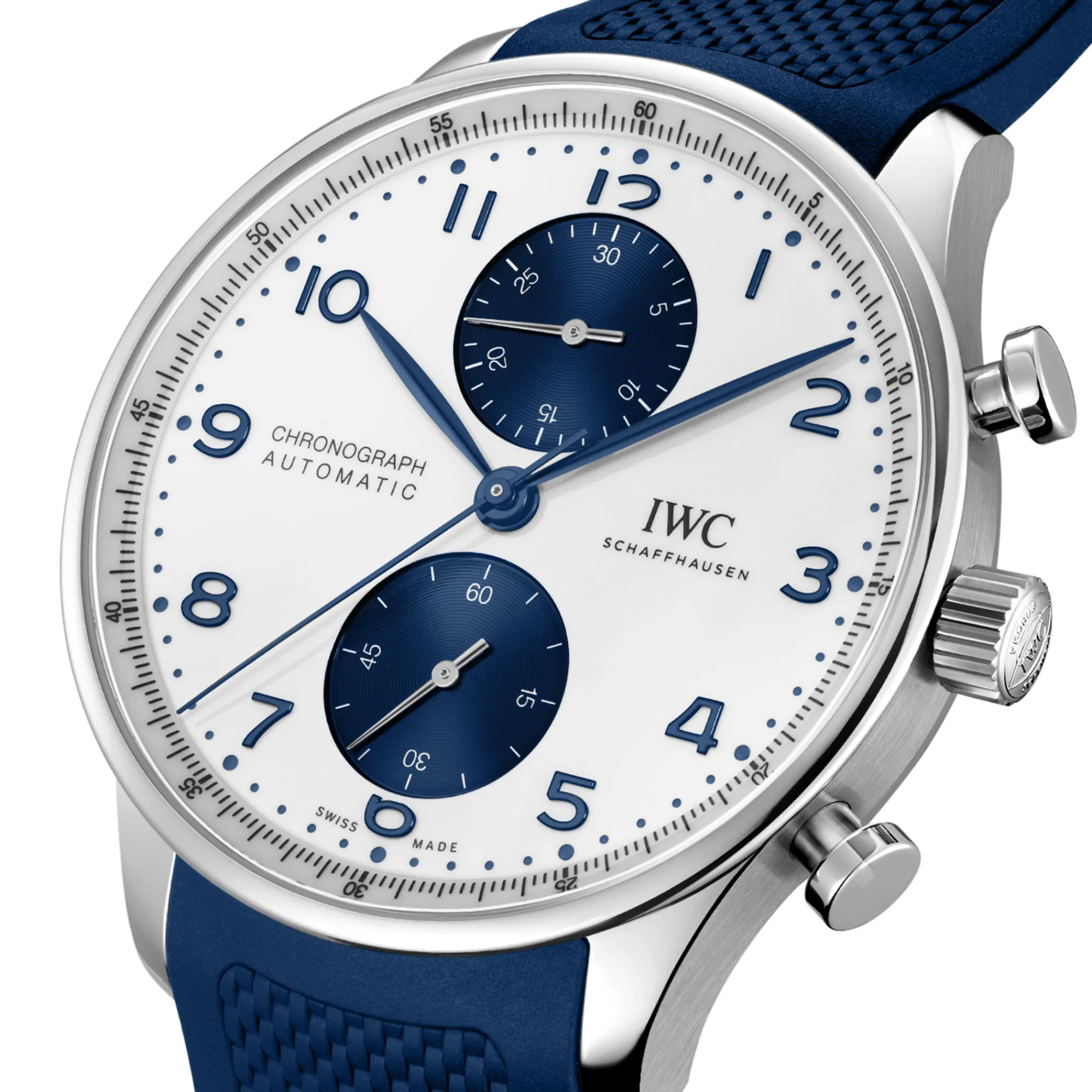 IWC Portugieser Chronograph White Dial Watch, 41mm Outlet