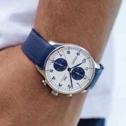 IWC Portugieser Chronograph White Dial Watch, 41mm Outlet