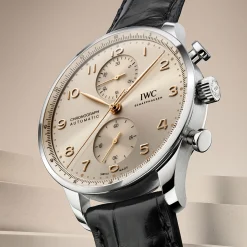 IWC Portugieser Chronograph Beige Dial Watch, 41mm Hot