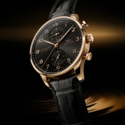 IWC Portugieser Chronograph Black Dial Watch, 41mm Sale