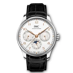 IWC Portugieser Perpetual Calendar 42 Silver Dial Watch, 42.4mm