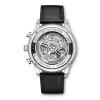 IWC Portugieser Silver Dial Blue Detailed Chronograph Watch, 41mm Clearance