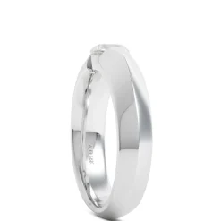 Knife Edge Diamond Ring, 18K White Gold