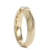 Knife Edge Diamond Ring, 18k Yellow Gold New