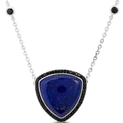 Lapis Lazuli & Black Sapphire Necklace Clearance