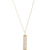 Linear Frame Diamond Pendant, 14k Two-Tone New