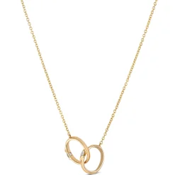 Linked Ring Necklace, 14K Yellow Gold Discount