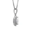 Marquise Cluster Diamond Pendant, 14K White Gold Online