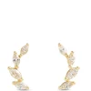 Marquise Diamond Climber Earrings, ½ Total Carat Weight, 14K Yellow Gold Discount