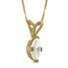 Marquise Diamond Pendant, ½ Carat Total Weight, 14K Yellow Gold New