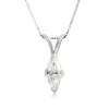 Marquise Diamond Pendant, ½ Carat Total Weight, 14K White Gold Clearance