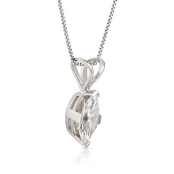 Marquise Diamond Pendant, ½ Carat Total Weight, 14K White Gold Clearance