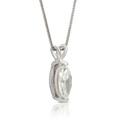 Marquise Diamond Pendant, ¾ Carat Total Weight, 14K White Gold Clearance