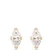 Marquise Diamond Studs, 1 Carat Total Weight, 14K Yellow Gold