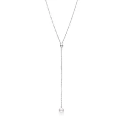 Mikimoto A+ Akoya Cultured Pearl Lariat Necklace 18K New