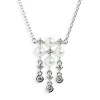 Mikimoto Akoya Cultured Pearl & Diamond Necklace 18K Sale