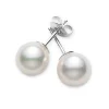 Mikimoto Akoya Cultured Pearl Earrings 8mm, AA, 18K Outlet