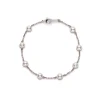 Mikimoto Akoya Cultured Pearl Station Bracelet, 18K White Gold Outlet