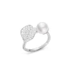 Mikimoto Akoya Cultured Pearl Ring in 18K White Gold with Diamond Online