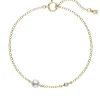 Mikimoto Akoya Cultured Pearl & Diamond Station Bracelet 18K Discount